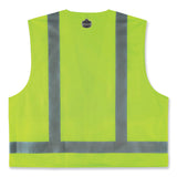 ergodyne® GloWear 8249Z Class 2 Economy Surveyors Zipper Vest, Polyester, X-Small, Lime, Ships in 1-3 Business Days (EGO24021) Each