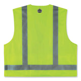 ergodyne® GloWear 8249Z Class 2 Economy Surveyors Zipper Vest, Polyester, Small/Medium, Lime, Ships in 1-3 Business Days (EGO24023) Each