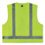 ergodyne® GloWear 8249Z Class 2 Economy Surveyors Zipper Vest, Polyester, Large/X-Large, Lime, Ships in 1-3 Business Days (EGO24025) Each