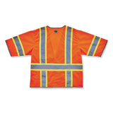 ergodyne® GloWear 8346Z Class 3 Two-Tone Hi-Vis Surveyor Zipper Vest, Large/X-Large, Orange, Ships in 1-3 Business Days (EGO24155) Each