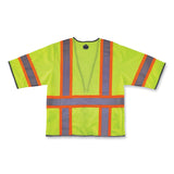ergodyne® GloWear 8346Z Class 3 Two-Tone Hi-Vis Surveyor Zipper Vest, Large/X-Large, Lime, Ships in 1-3 Business Days (EGO24165) Each