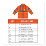 ergodyne® GloWear 8365 Class 3 Hi-Vis Rain Jacket, Polyester, Small, Orange, Ships in 1-3 Business Days (EGO24312) Each