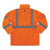 ergodyne® GloWear 8365 Class 3 Hi-Vis Rain Jacket, Polyester, 2X-Large, Orange, Ships in 1-3 Business Days (EGO24316) Each