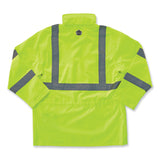 ergodyne® GloWear 8365 Class 3 Hi-Vis Rain Jacket, Polyester, Small, Lime, Ships in 1-3 Business Days (EGO24322) Each