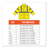 ergodyne® GloWear 8365 Class 3 Hi-Vis Rain Jacket, Polyester, Small, Lime, Ships in 1-3 Business Days (EGO24322) Each