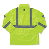 ergodyne® GloWear 8365 Class 3 Hi-Vis Rain Jacket, Polyester, Large, Lime, Ships in 1-3 Business Days (EGO24324) Each