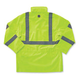 ergodyne® GloWear 8365 Class 3 Hi-Vis Rain Jacket, Polyester, 2X-Large, Lime, Ships in 1-3 Business Days (EGO24326) Each