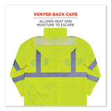 ergodyne® GloWear 8366 Class 3 Lightweight Hi-Vis Rain Jacket, Polyester, Small, Lime, Ships in 1-3 Business Days (EGO24332) Each