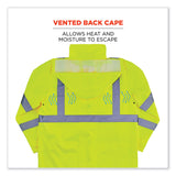 ergodyne® GloWear 8366 Class 3 Lightweight Hi-Vis Rain Jacket, Polyester, Medium, Lime, Ships in 1-3 Business Days (EGO24333) Each