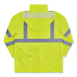 ergodyne® GloWear 8366 Class 3 Lightweight Hi-Vis Rain Jacket, Polyester, Large, Lime, Ships in 1-3 Business Days (EGO24334) Each