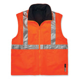 ergodyne® GloWear 8385 Class 3 Hi-Vis 4-in-1 Jacket, Large, Orange, Ships in 1-3 Business Days (EGO24374) Each