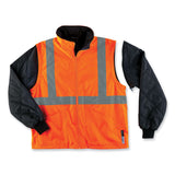 ergodyne® GloWear 8385 Class 3 Hi-Vis 4-in-1 Jacket, X-Large, Orange, Ships in 1-3 Business Days (EGO24375) Each