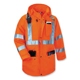 ergodyne® GloWear 8385 Class 3 Hi-Vis 4-in-1 Jacket, 2X-Large, Orange, Ships in 1-3 Business Days (EGO24376) Each