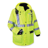 ergodyne® GloWear 8385 Class 3 Hi-Vis 4-in-1 Jacket, X-Large, Lime, Ships in 1-3 Business Days (EGO24385) Each