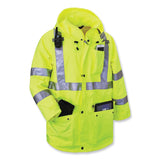 ergodyne® GloWear 8385 Class 3 Hi-Vis 4-in-1 Jacket, 3X-Large, Lime, Ships in 1-3 Business Days (EGO24387) Each