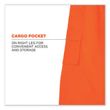 ergodyne® GloWear 8915 Class E Hi-Vis Rain Pants, 2X-Large, Orange, Ships in 1-3 Business Days (EGO24416) Each