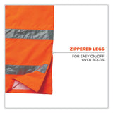 ergodyne® GloWear 8915 Class E Hi-Vis Rain Pants, 4X-Large, Orange, Ships in 1-3 Business Days (EGO24418) Each