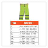 ergodyne® GloWear 8915 Class E Hi-Vis Rain Pants, 2X-Large, Lime, Ships in 1-3 Business Days (EGO24426) Each