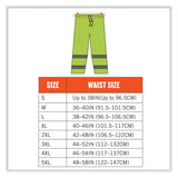 ergodyne® GloWear 8915 Class E Hi-Vis Rain Pants, 4X-Large, Lime, Ships in 1-3 Business Days (EGO24428) Each