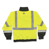 ergodyne® GloWear 8379 Class 3 Hi-Vis Fleece Lined Bomber Jacket, Lime, X-Large, Ships in 1-3 Business Days (EGO24475) Each