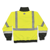 ergodyne® GloWear 8379 Class 3 Hi-Vis Fleece Lined Bomber Jacket, Lime, 4X-Large, Ships in 1-3 Business Days (EGO24478) Each