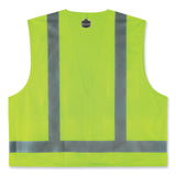 ergodyne® GloWear 8249Z-S Single Size Class 2 Economy Surveyors Zipper Vest, Polyester, X-Small, Lime, Ships in 1-3 Business Days (EGO24501) Each