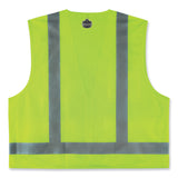 ergodyne® GloWear 8249Z-S Single Size Class 2 Economy Surveyors Zipper Vest, Polyester, Small, Lime, Ships in 1-3 Business Days (EGO24502) Each