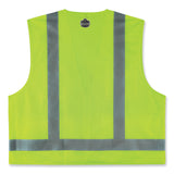 ergodyne® GloWear 8249Z-S Single Size Class 2 Economy Surveyors Zipper Vest, Polyester, Large, Lime, Ships in 1-3 Business Days (EGO24504) Each
