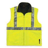 ergodyne® GloWear 8385 Class 3 Hi-Vis 4-in-1 Jacket, Medium, Lime, Ships in 1-3 Business Days (EGO24383) Each