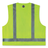 ergodyne® GloWear 8249Z-S Single Size Class 2 Economy Surveyors Zipper Vest, Polyester, X-Large, Lime, Ships in 1-3 Business Days (EGO24505) Each