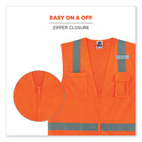 ergodyne® GloWear 8249Z-S Single Size Class 2 Economy Surveyors Zipper Vest, Polyester, 2X-Large, Orange, Ships in 1-3 Business Days (EGO24516) Each