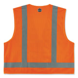 ergodyne® GloWear 8249Z-S Single Size Class 2 Economy Surveyors Zipper Vest, Polyester, 3X-Large, Orange, Ships in 1-3 Business Days (EGO24517) Each