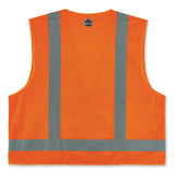ergodyne® GloWear 8249Z-S Single Size Class 2 Economy Surveyors Zipper Vest, Polyester, 5X-Large, Orange, Ships in 1-3 Business Days (EGO24519) Each