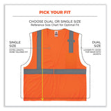 ergodyne® GloWear 8210HL-S Single Size Class 2 Economy Mesh Vest, Polyester, Small, Orange, Ships in 1-3 Business Days (EGO24532) Each