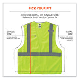 ergodyne® GloWear 8215BA-S Single Size Class 2 Economy Breakaway Mesh Vest, Polyester, X-Small, Lime, Ships in 1-3 Business Days (EGO24541) Each