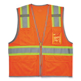 ergodyne® GloWear 8246Z-S Single Size Class 2 Two-Tone Mesh Vest, Polyester, 2X-Large, Orange, Ships in 1-3 Business Days (EGO24576) Each