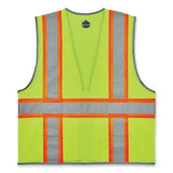 ergodyne® GloWear 8246Z-S Single Size Class 2 Two-Tone Mesh Vest, Polyester, Small, Lime, Ships in 1-3 Business Days (EGO24562) Each