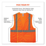 ergodyne® GloWear 8215BA-S Single Size Class 2 Economy Breakaway Mesh Vest, Polyester, 3X-Large, Orange, Ships in 1-3 Business Days (EGO24557) Each