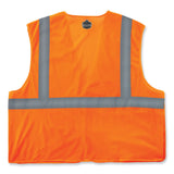 ergodyne® GloWear 8215BA-S Single Size Class 2 Economy Breakaway Mesh Vest, Polyester, 3X-Large, Orange, Ships in 1-3 Business Days (EGO24557) Each