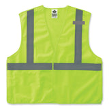 ergodyne® GloWear 8215BA-S Single Size Class 2 Economy Breakaway Mesh Vest, Polyester, X-Large, Lime, Ships in 1-3 Business Days (EGO24545) Each