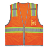 ergodyne® GloWear 8246Z-S Single Size Class 2 Two-Tone Mesh Vest, Polyester, 5X-Large, Orange, Ships in 1-3 Business Days (EGO24579) Each