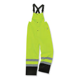 ergodyne® GloWear 8918BK Class E Hi-Vis Rain Bibs Black Bottom, 2X-Large, Lime, Ships in 1-3 Business Days (EGO25016) Each