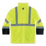 ergodyne® GloWear 8365BK Class 3 Hi-Vis Rain Jacket Black Bottom, Small, Lime, Ships in 1-3 Business Days (EGO25322) Each