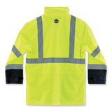 ergodyne® GloWear 8365BK Class 3 Hi-Vis Rain Jacket Black Bottom, Large, Lime, Ships in 1-3 Business Days (EGO25324) Each