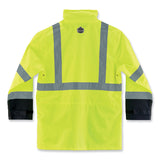 ergodyne® GloWear 8365BK Class 3 Hi-Vis Rain Jacket Black Bottom, 4X-Large, Lime, Ships in 1-3 Business Days (EGO25328) Each