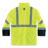 ergodyne® GloWear 8365BK Class 3 Hi-Vis Rain Jacket Black Bottom, 5X-Large, Lime, Ships in 1-3 Business Days (EGO25329) Each