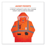 ergodyne® GloWear 8376K Lightweight HV Rain Suit, Medium, Orange, Ships in 1-3 Business Days (EGO25333) Each