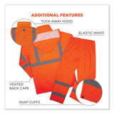 ergodyne® GloWear 8376K Lightweight HV Rain Suit, Large, Orange, Ships in 1-3 Business Days (EGO25334) Each