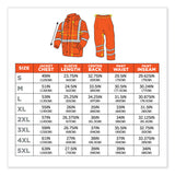 ergodyne® GloWear 8376K Lightweight HV Rain Suit, 2X-Large, Orange, Ships in 1-3 Business Days (EGO25336) Each