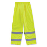 ergodyne® GloWear 8916 Class E Lightweight Hi-Vis Rain Pants, 2X-Large, Lime, Ships in 1-3 Business Days (EGO25346) Each